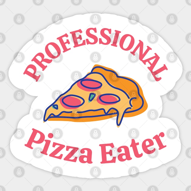 professional pizza eater Sticker by abdelDes